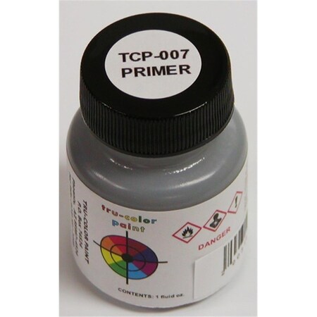 Tru-Color Paint 1 oz 3D Acrylic Paint, Primer Black TCP9007